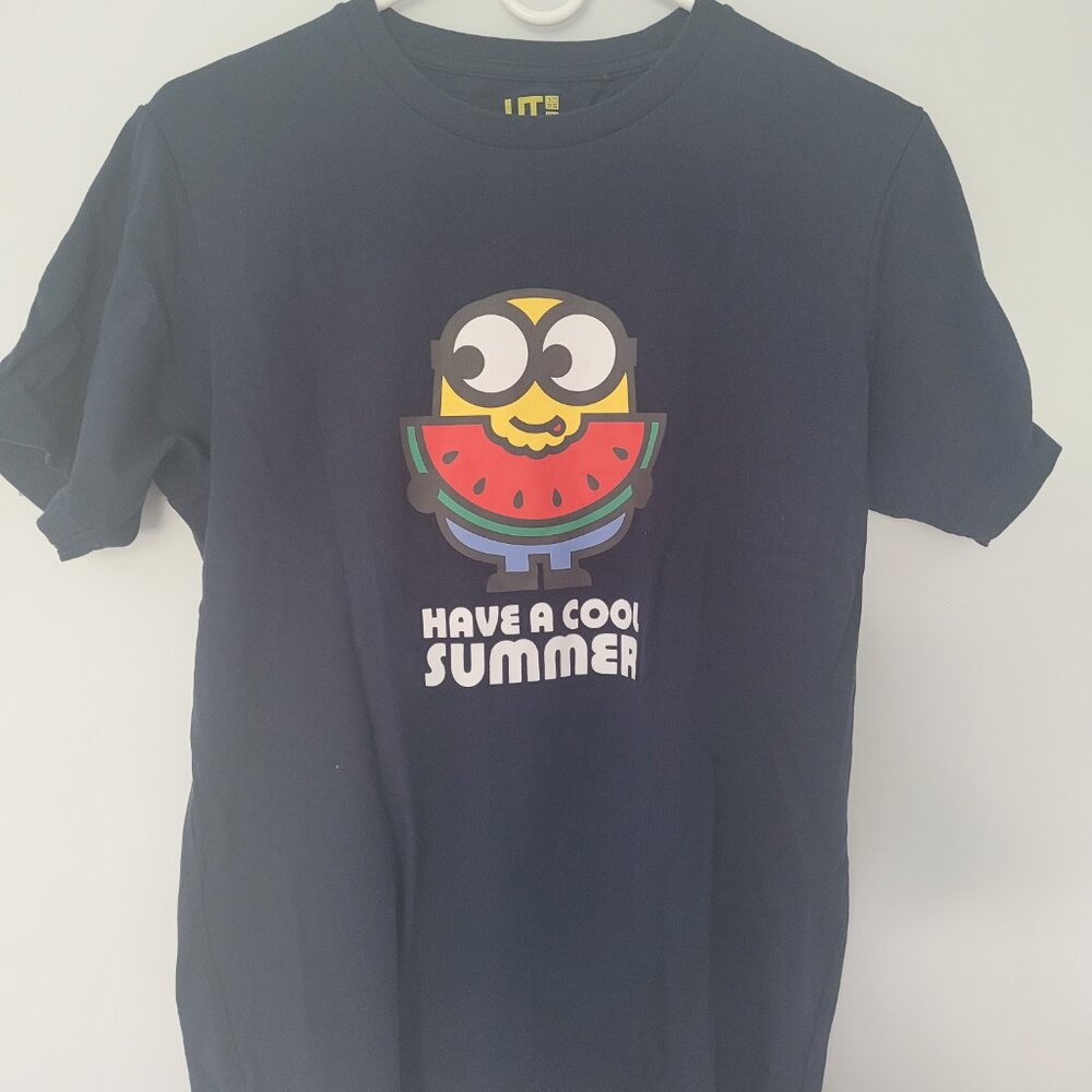 Uniqlo UT Despicable Me T-shirt Navy Blue Size S